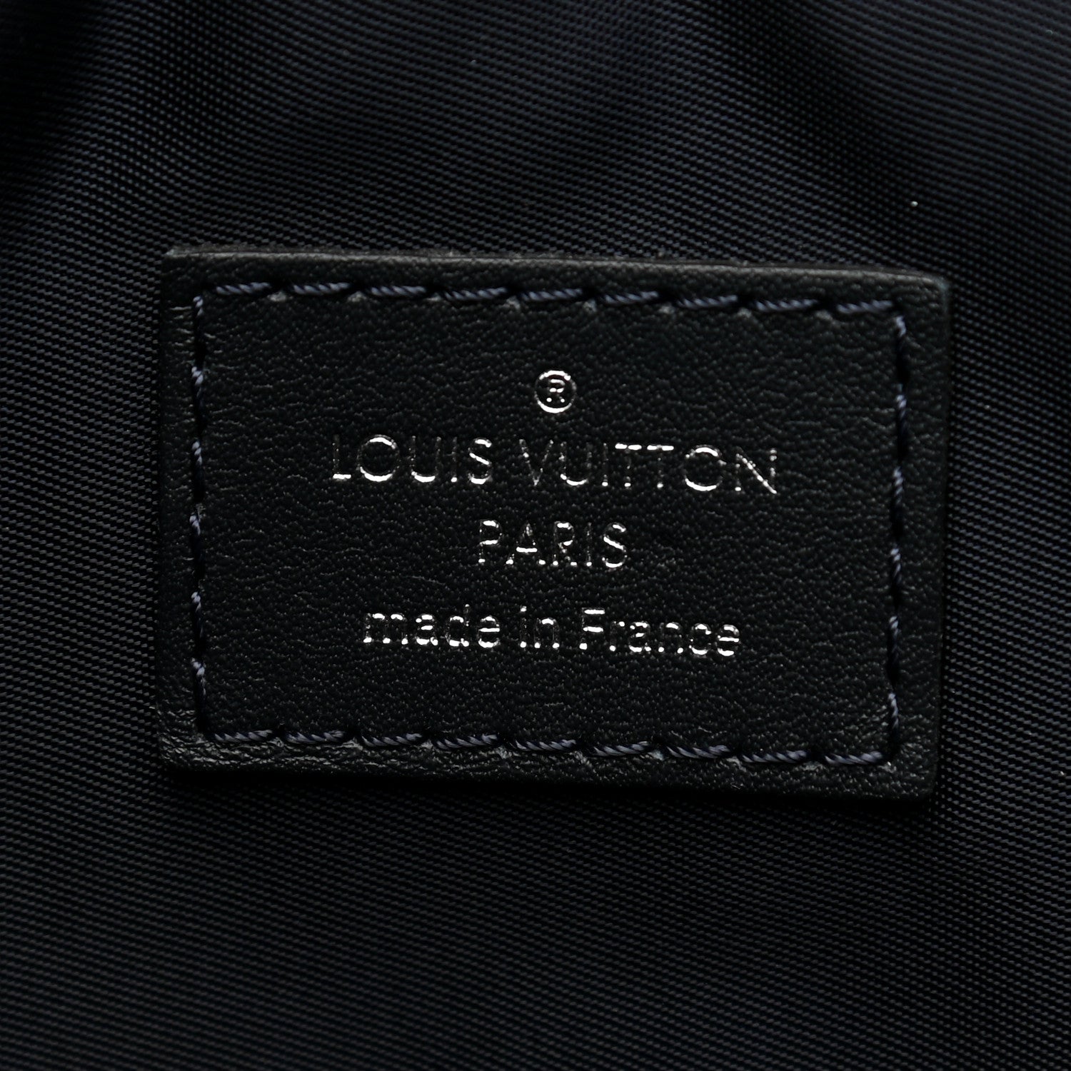 Louis Vuitton Calfskin Nylon V Line Pulse Backpack Navy Black 6 of 9