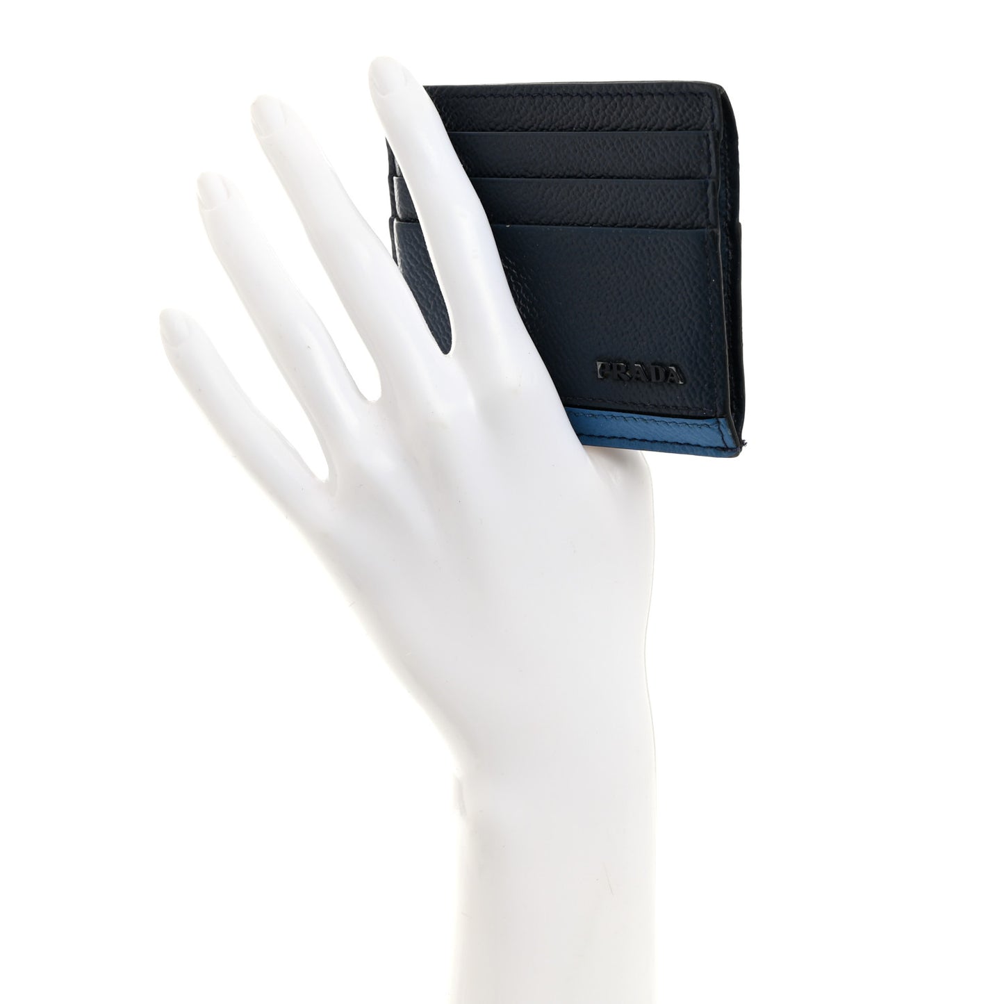 Vitello Micro Grain Card Holder Wallet Baltico Marea