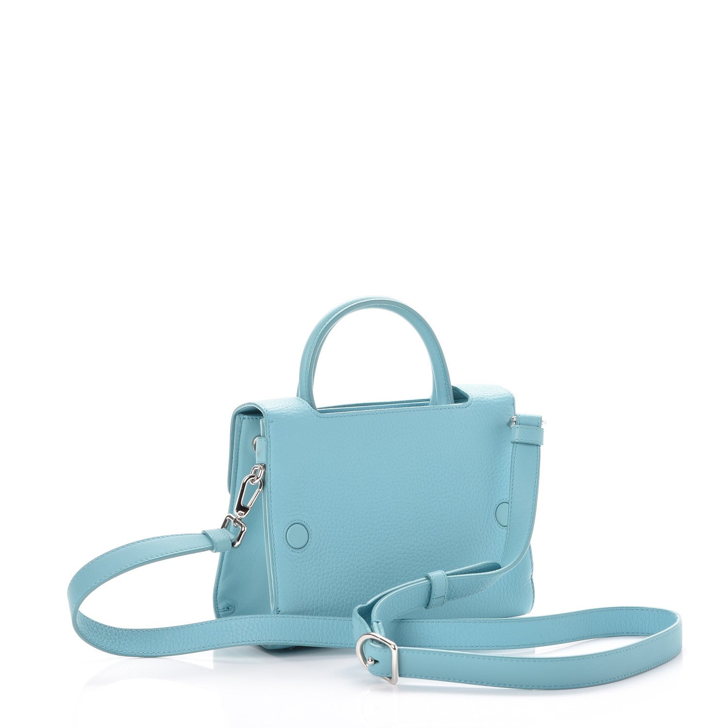 Christian Dior Bullcalf Mini Diorever Flap Sky Blue 3 of 9