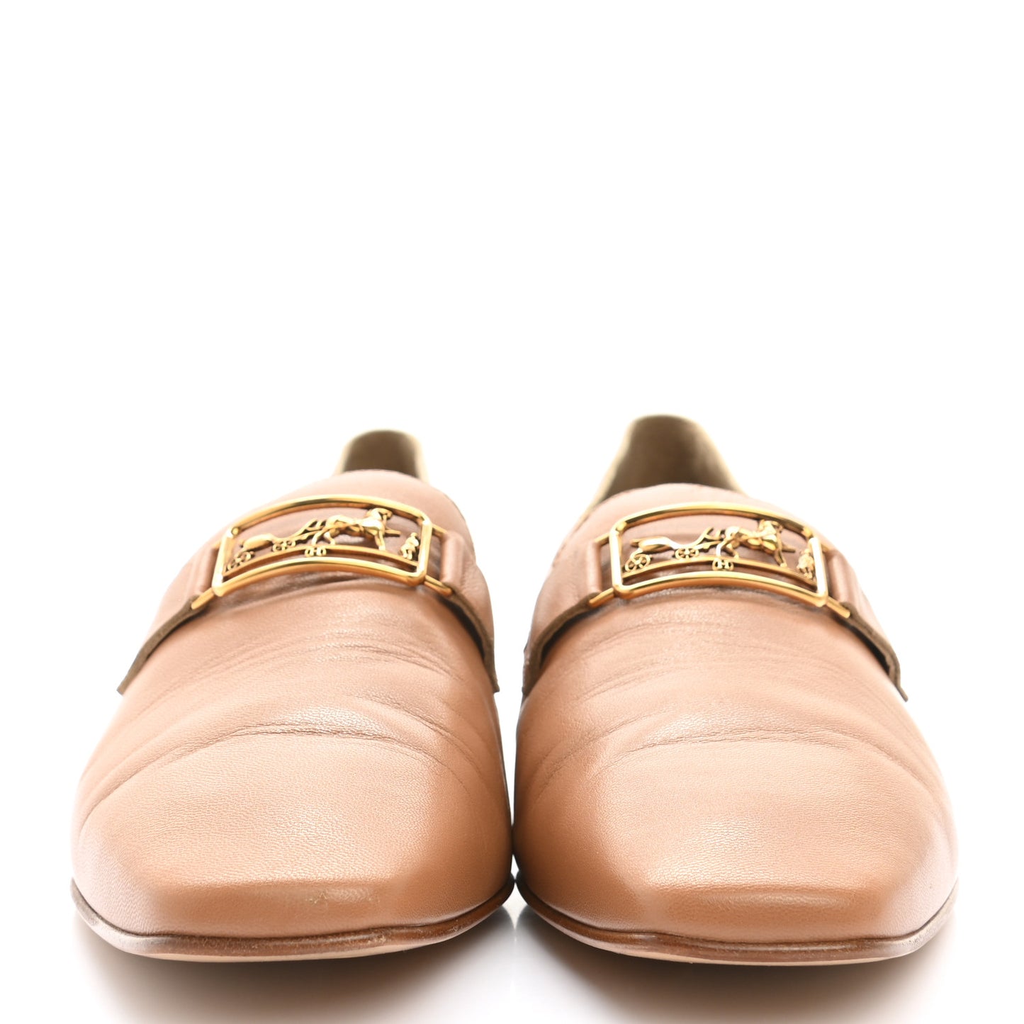 Supple Goatskin Womens Time Loafers 40 Havane