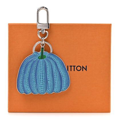 Louis Vuitton LV X YK Pumpkin Key Holder Bag Charm Blue 5 of 5