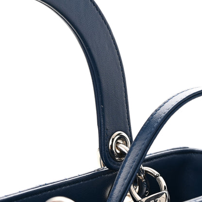 Christian Dior Lambskin Cannage Medium Lady Dior Blue 13 of 13