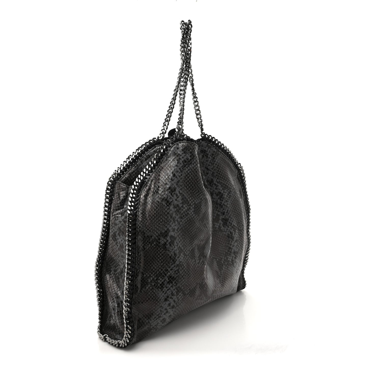 Eco Python Big Falabella Hobo Dark Grey