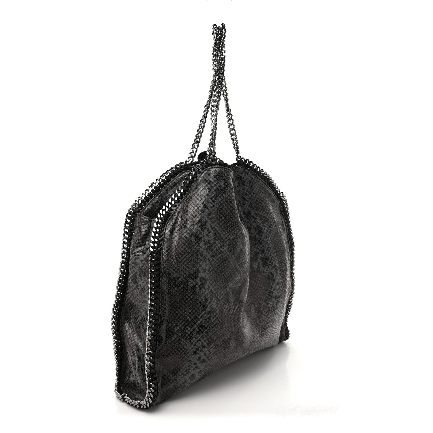 Stella McCartney Eco Python Big Falabella Hobo Dark Grey 4 of 11