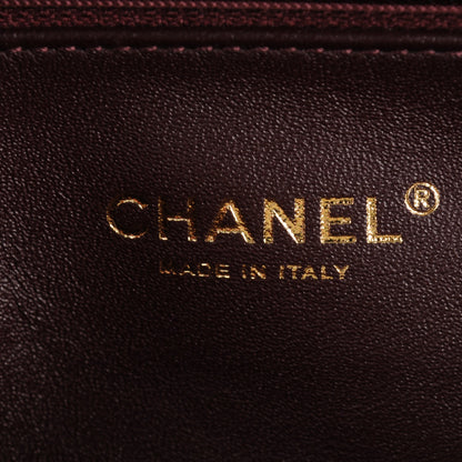 Chanel Lambskin Medium Surpique Chevron Single Flap Light Beige 7 of 8