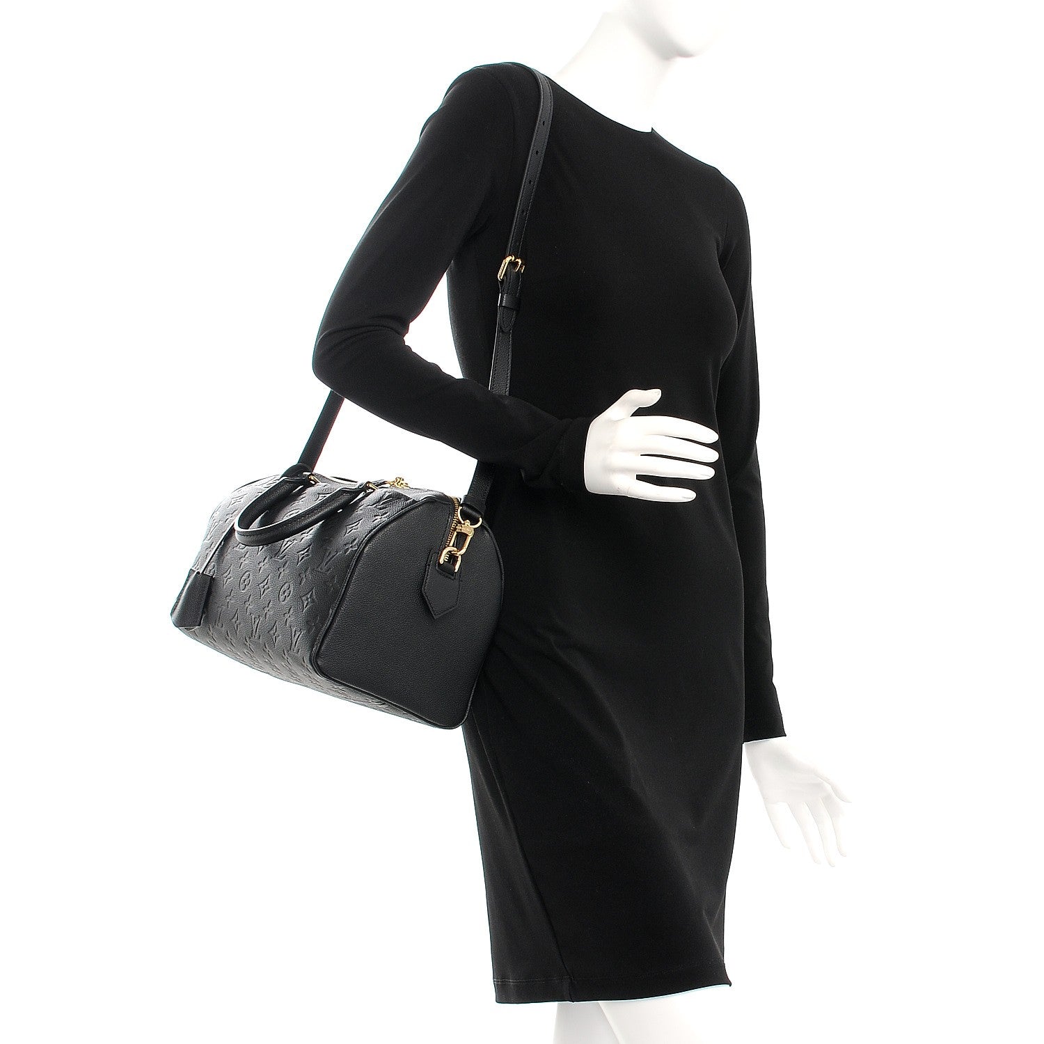 Louis Vuitton Empreinte Speedy Bandouliere 30 NM Black 2 of 12