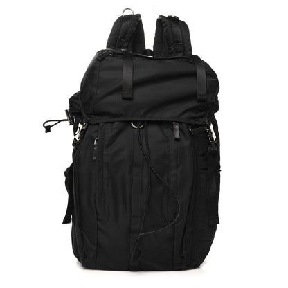 Prada Tessuto Nylon Montagna Double Buckle Backpack Black 1 of 9