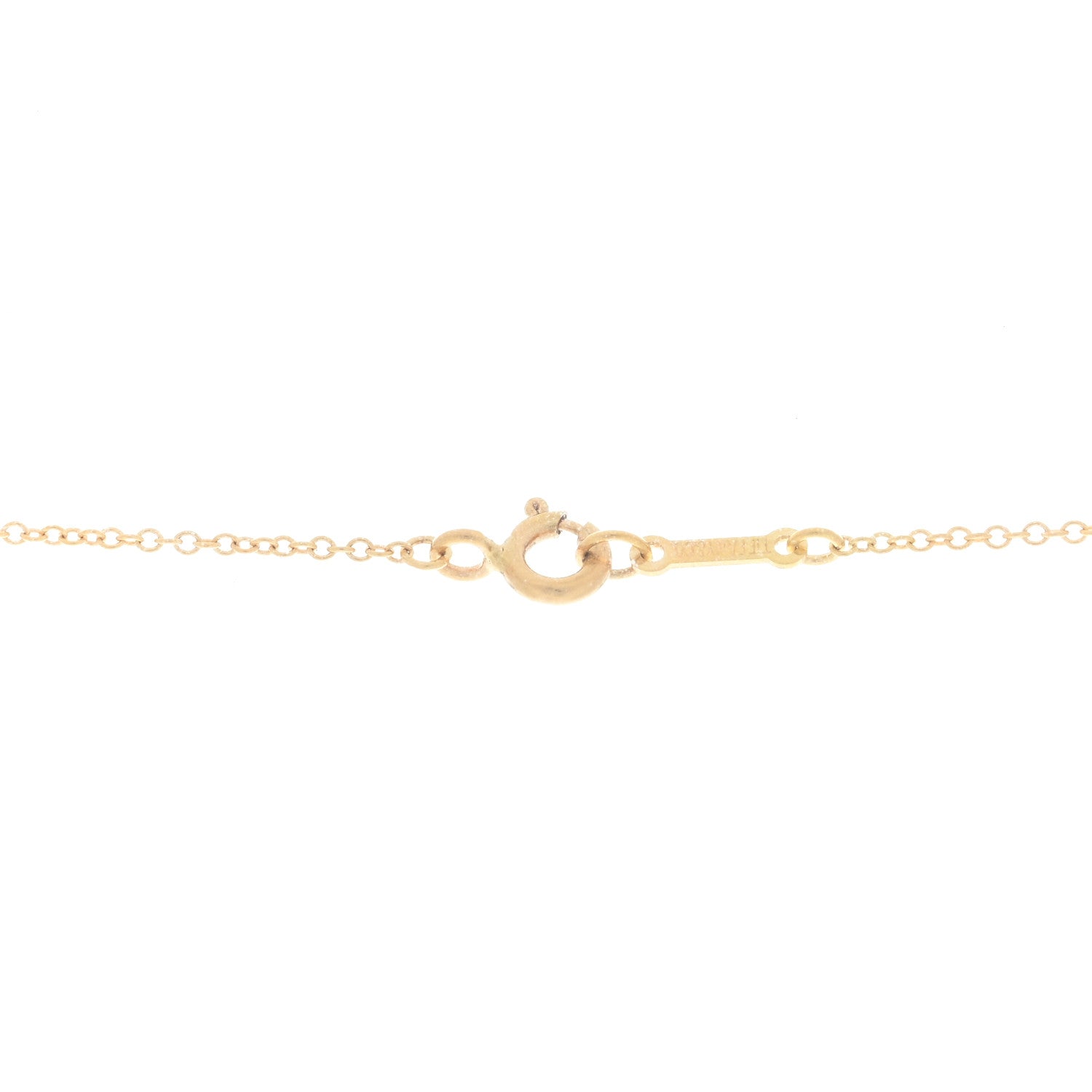 Tiffany 18K Yellow Gold 20mm Elsa Peretti Bean Pendant Necklace 4 of 4