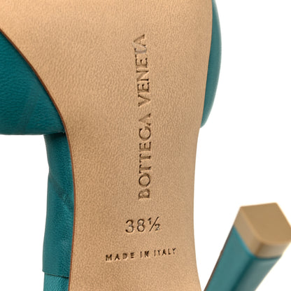 Bottega Veneta Nappa Quilted Rubber Lido Mule Sandals 38.5 Duck Green 7 of 11
