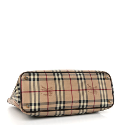 Burberry Haymarket Check Medium Regent Tote Chocolate 4 of 19