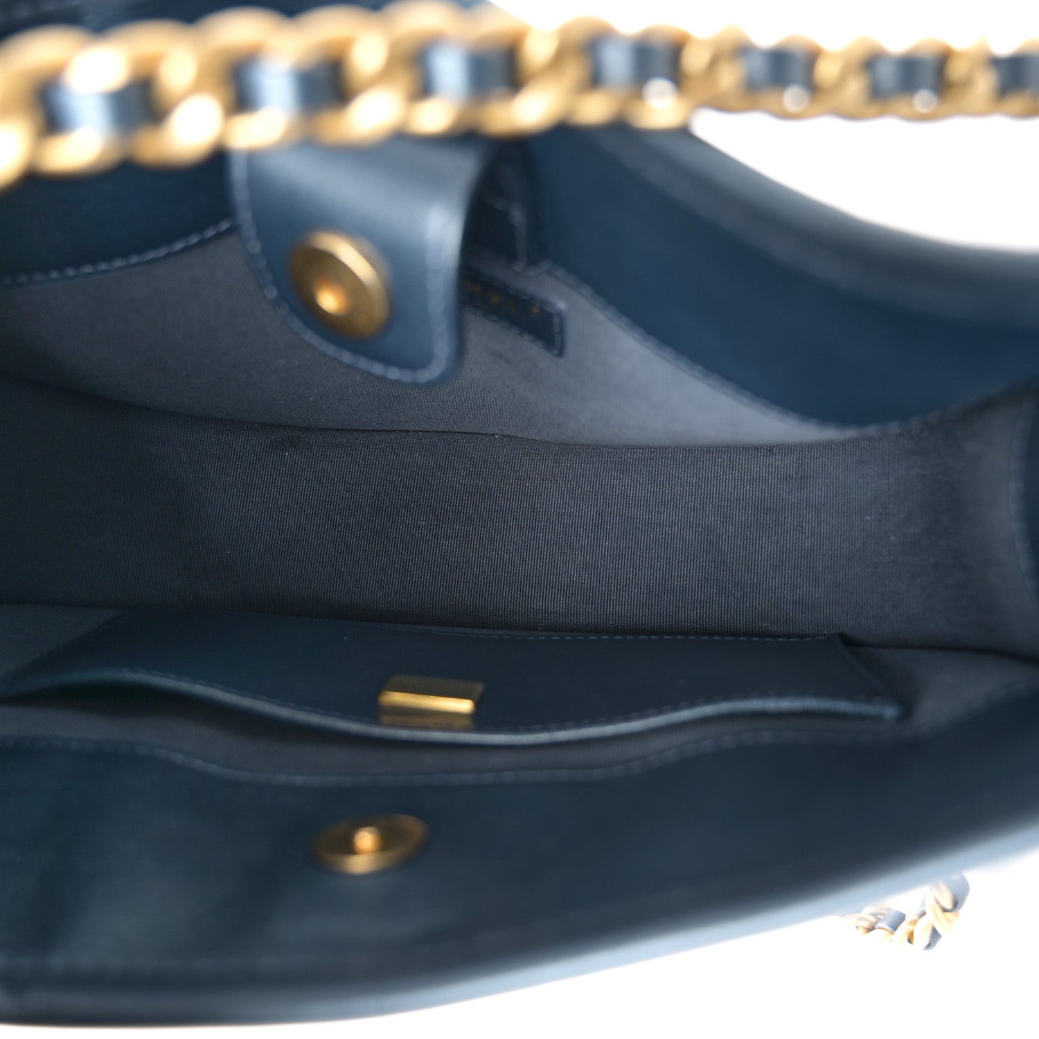 Chanel Washed Denim Quilted Hobo Blue 5 of 11