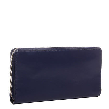 Balenciaga Smooth Calfskin Metallic Patent Giant 12 Silver Hardware Continental Zip Around Wallet Ultraviolet 3 of 11