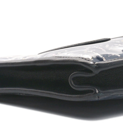 Chanel Tweed PVC Lambskin Large Pouch Black 9 of 10