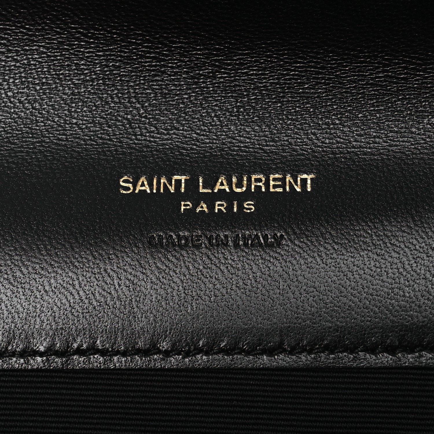 Saint Laurent Lambskin Matelasse Chevron Monogram Cassandre Flap Pouch Black 6 of 9