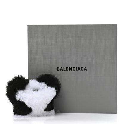 Balenciaga Faux Fur Fluffy Panda Earpods Holder Black 6 of 6