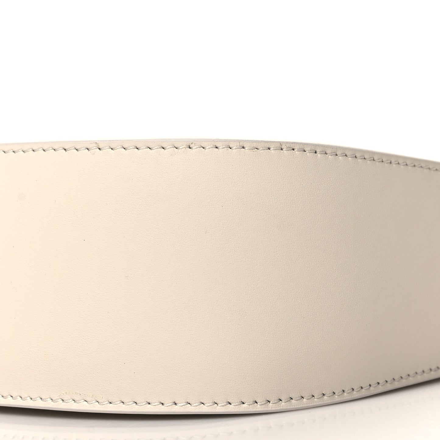 Smooth Calfskin Half Moon Shoulder Bag New Ivory