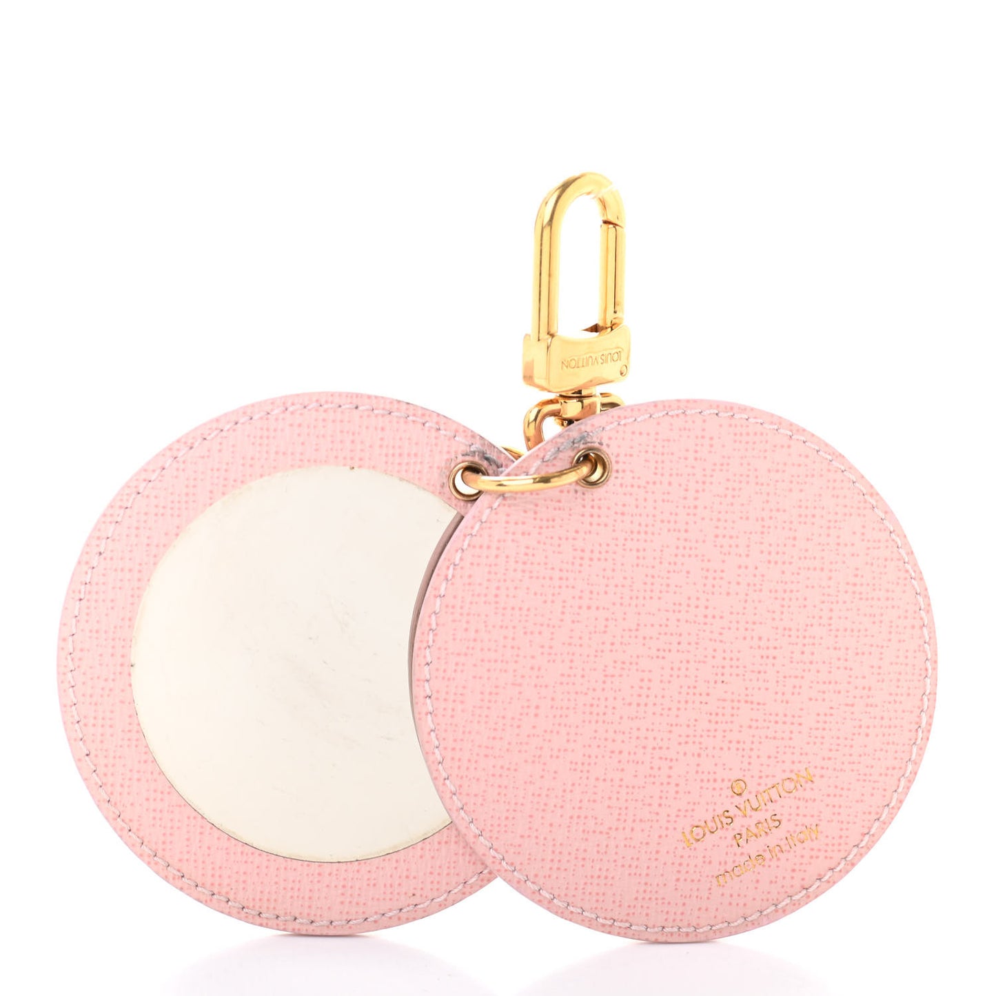 Monogram LV Mirror Bag Charm Key Holder Rose Ballerine