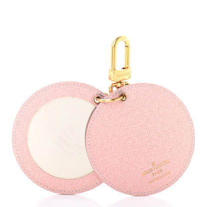 Louis Vuitton Monogram LV Mirror Bag Charm Key Holder Rose Ballerine 3 of 5