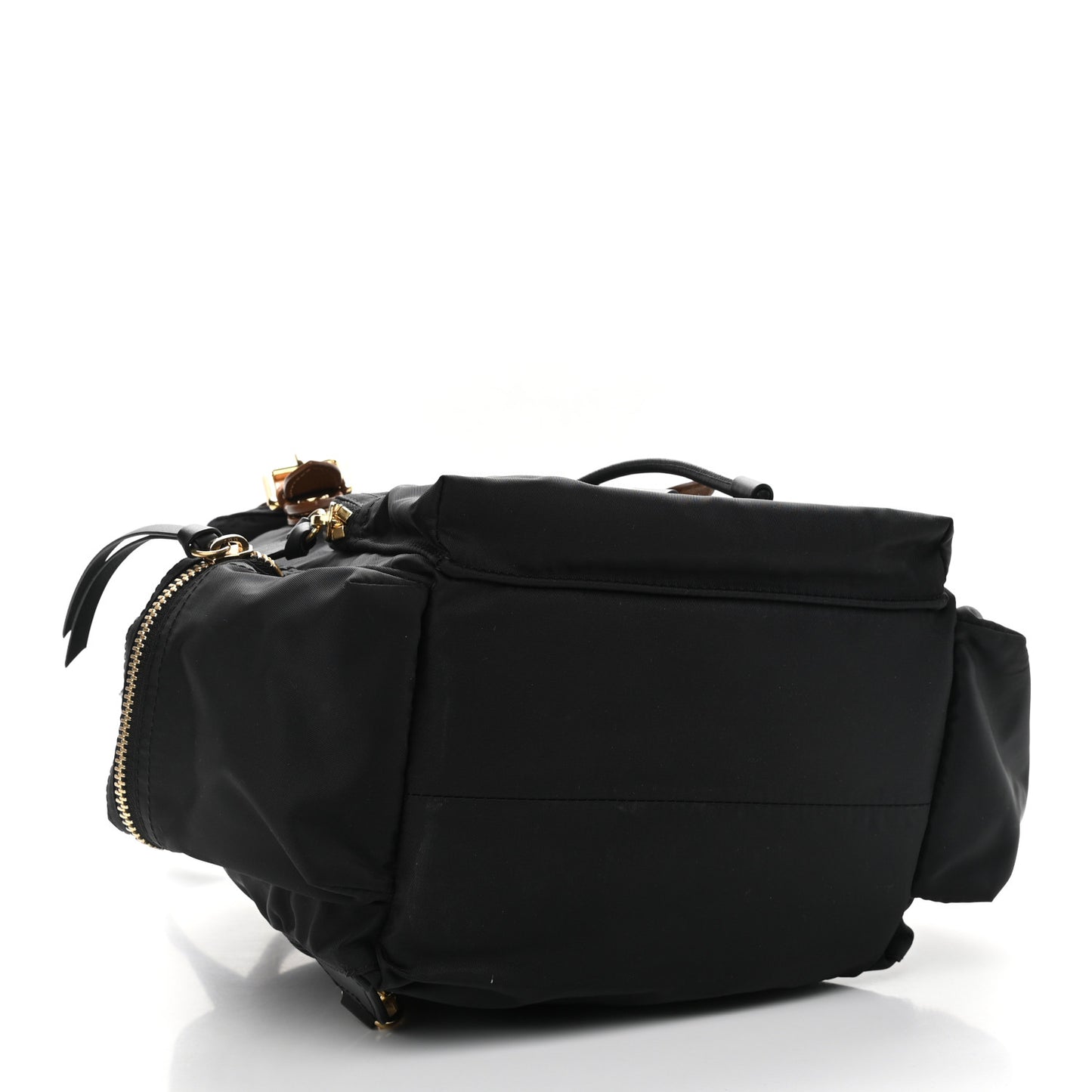 Nylon Medium Rucksack Backpack Black