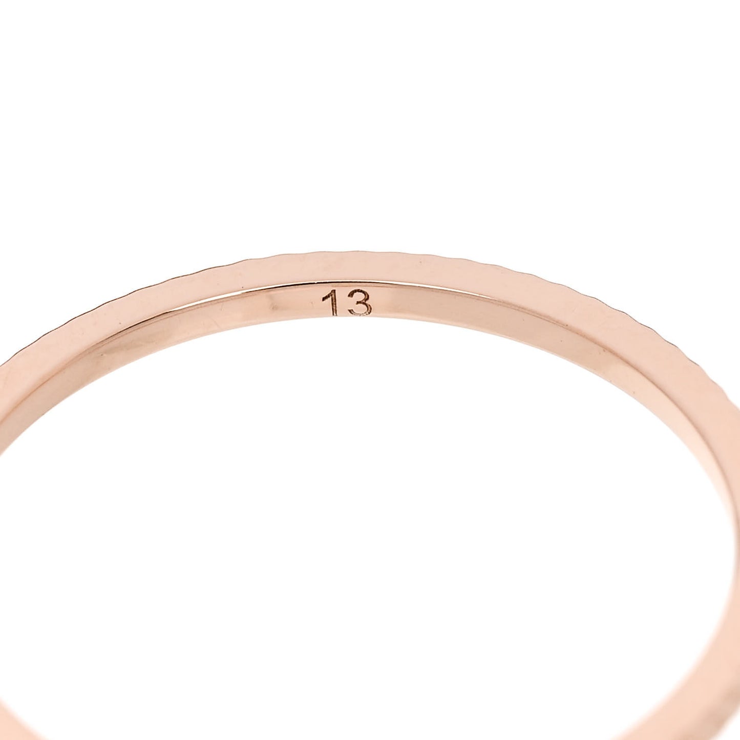 18K Rose Gold GG Running Charm Ring 53 6.5