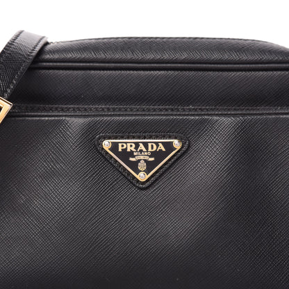 Prada Saffiano Lux Camera Case Crossbody Bag Black 10 of 10