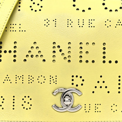 Chanel Calfskin Piercing Light Flap Bag  Yellow 8 of 13