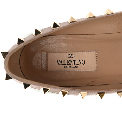 Valentino Garavani Patent Rockstud 70mm Wedges 37 Water Green Poudre 7 of 11