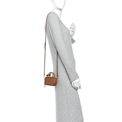 Miu Miu Calfskin Beau Micro Bag Cognac 2 of 10