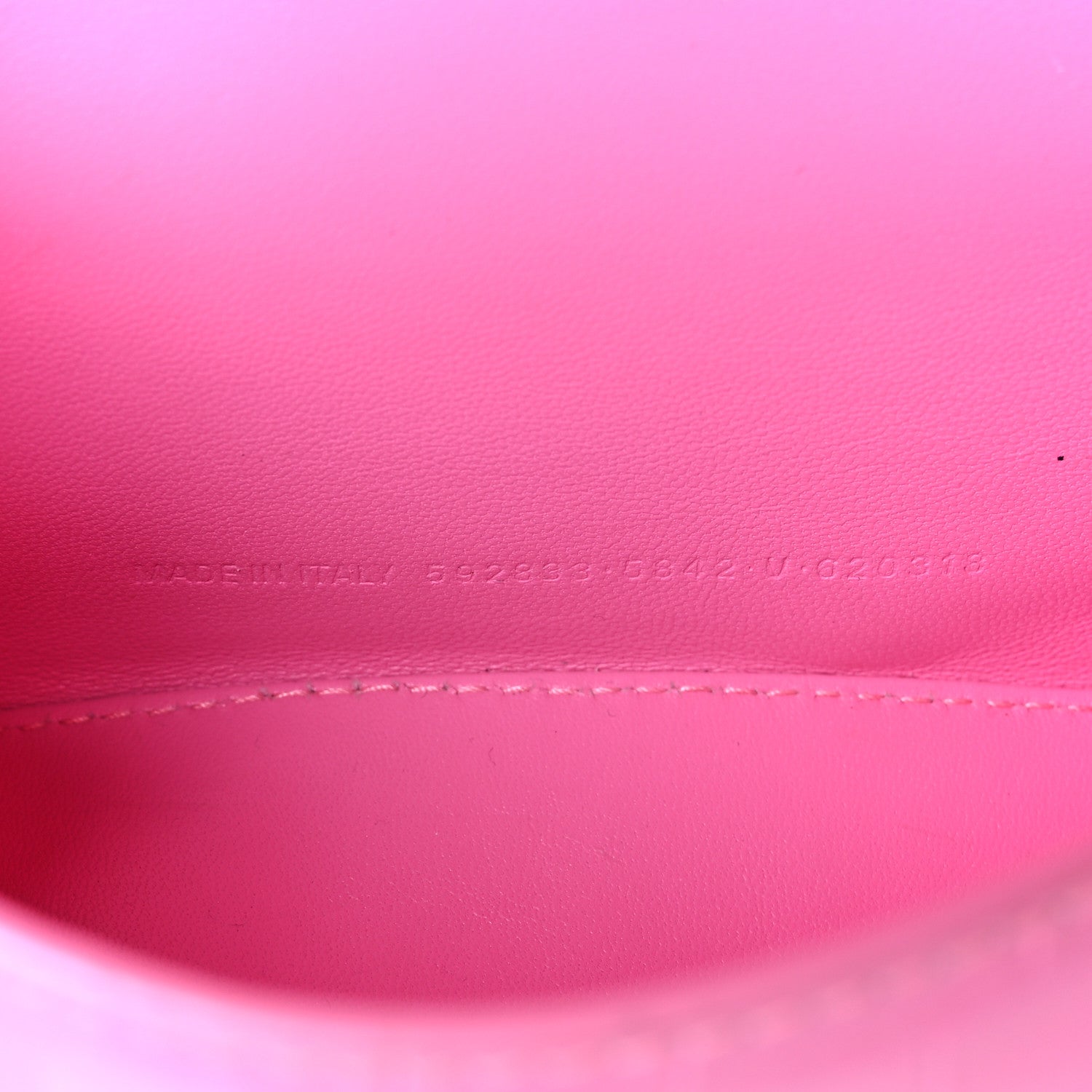Balenciaga Shiny Calfskin Crocodile Embossed Hourglass Top Handle Bag XS Baby Pink 7 of 10