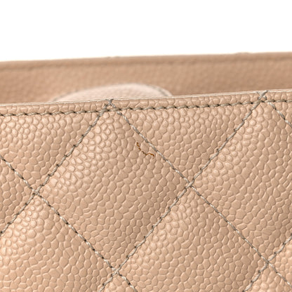 Chanel Caviar Quilted Petit Shopping Tote PST Beige Clair 18 of 22
