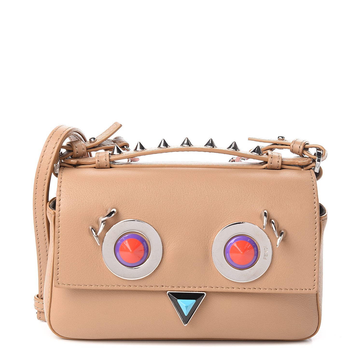 Fendi Vitello Dolce Hypnoteyes Micro Double Baguette Cuoio Bubblegum Multicolor 1 of 9