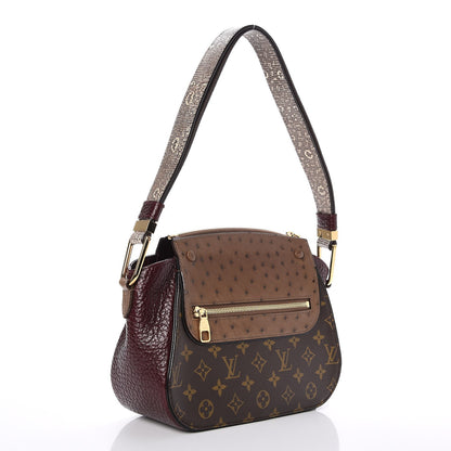 Louis Vuitton Ostrich Lizard Exotique Majestueux Shoulder Bag Bordeaux 3 of 6