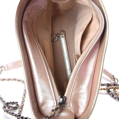Chanel Iridescent Aged Calfskin Quilted Small Gabrielle Hobo Light Pink 9 of 10