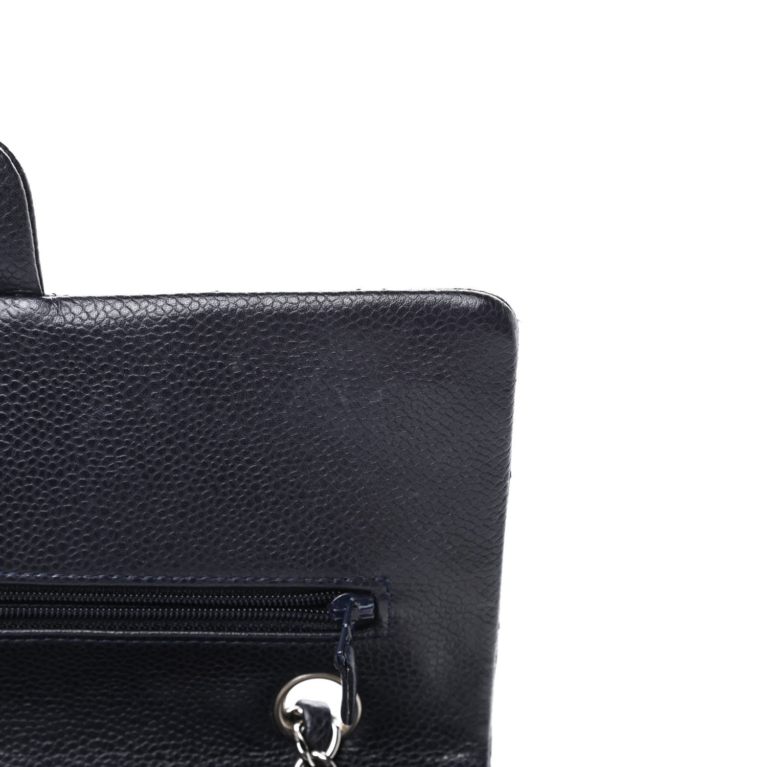 Chanel Lambskin Quilted Medium Double Flap Navy 14 of 17