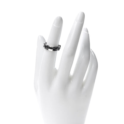John Hardy Blackened Sterling Silver Asli Link Band Ring 49 5 2 of 4