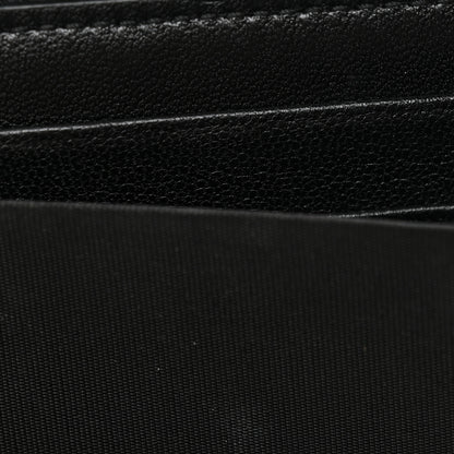 Gucci Calfskin Matelasse Monochrome GG Marmont Zip Around Wallet Black 9 of 10