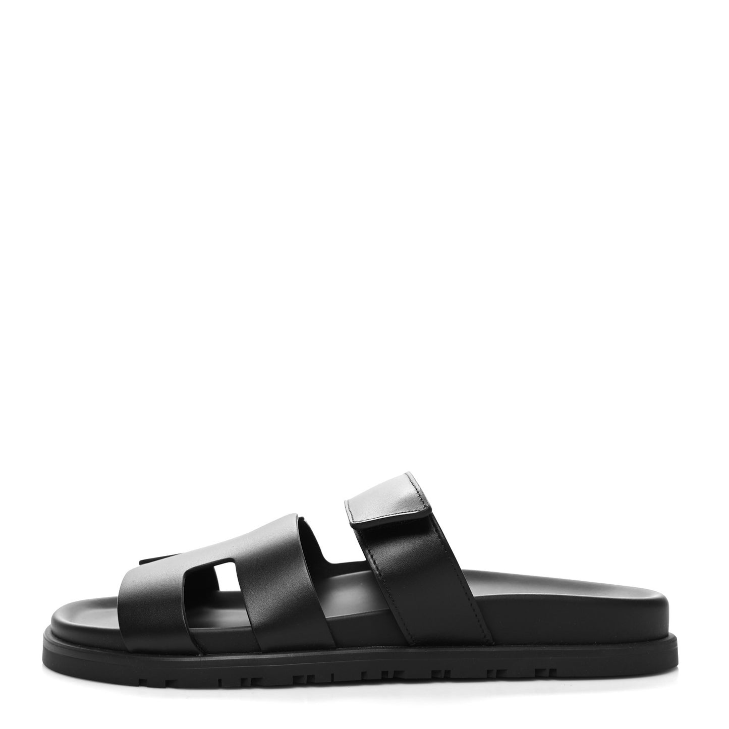 Calfskin Womens Chypre Sandals 39.5 Black