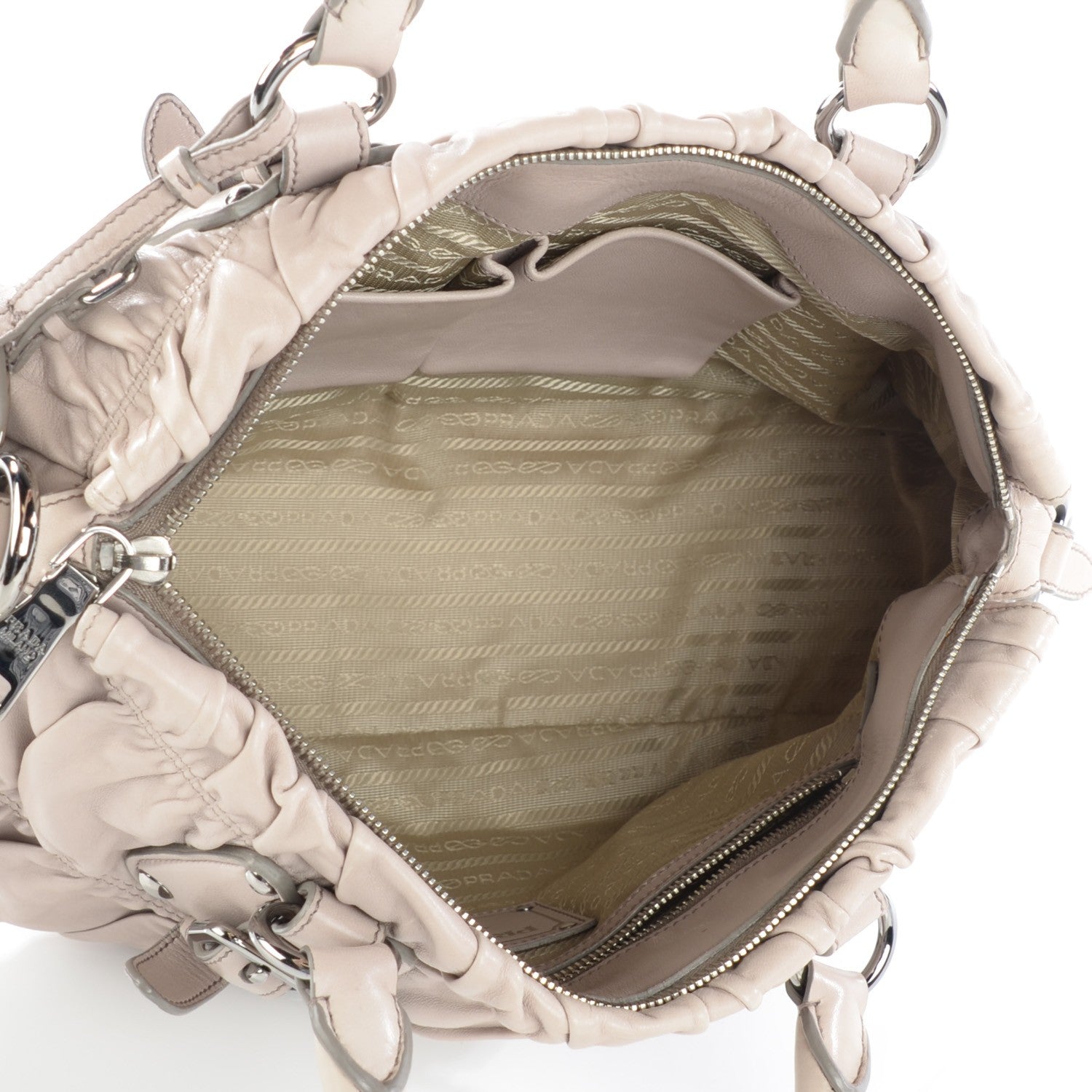 Prada Nappa Gaufre Shopping Satchel Pomice 7 of 11