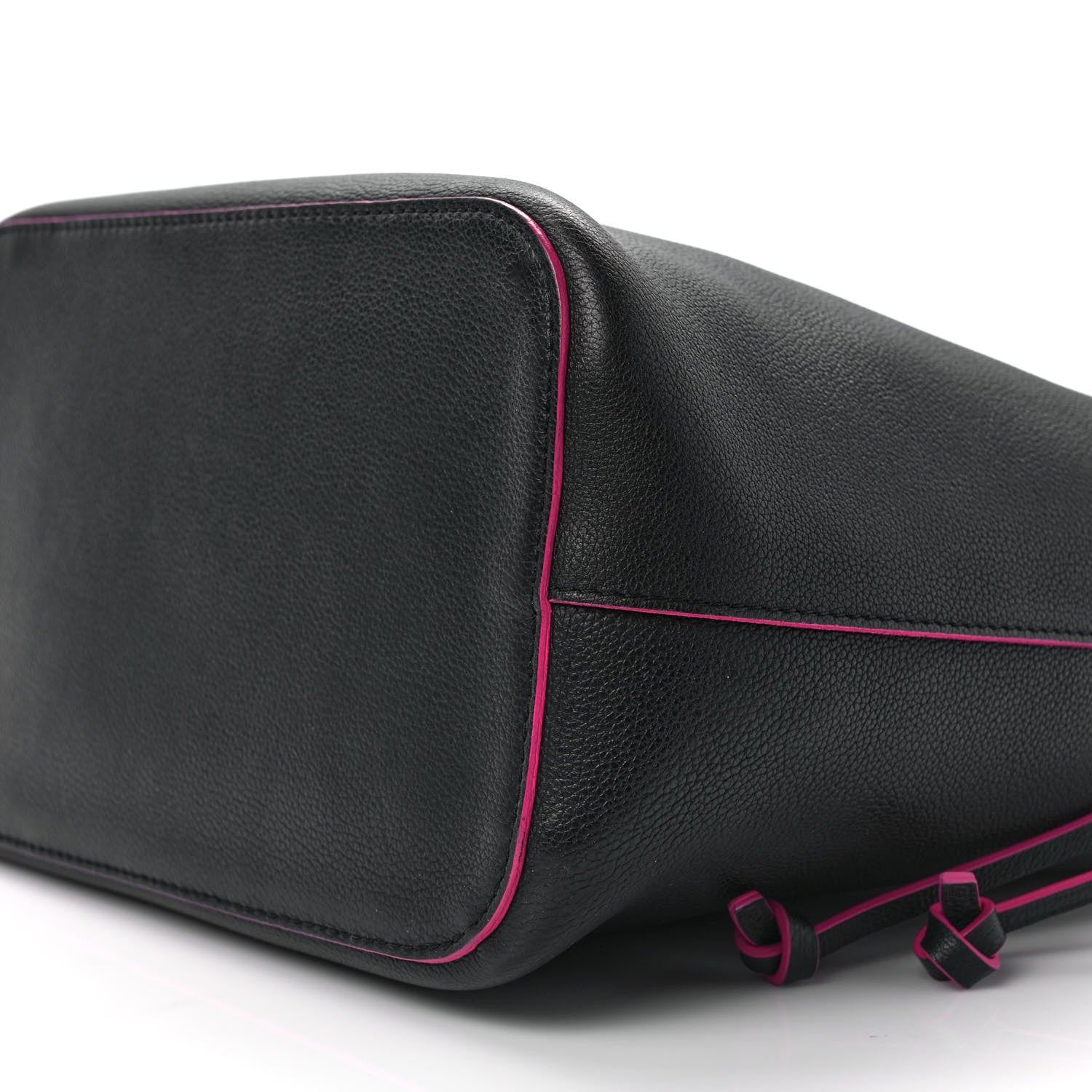 Louis Vuitton Calfskin Lockme Bucket Black 8 of 8