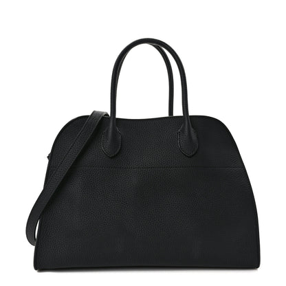 The Row Matte Grained Calfskin Soft Margaux 12 Black 1 of 10