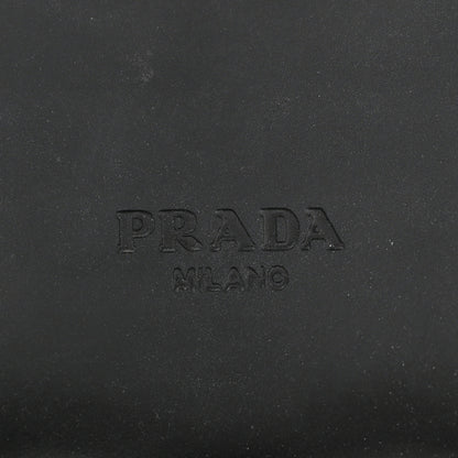 Prada Spazzolato Metal Triangle Logo 50mm Loafers 41 Black 6 of 8