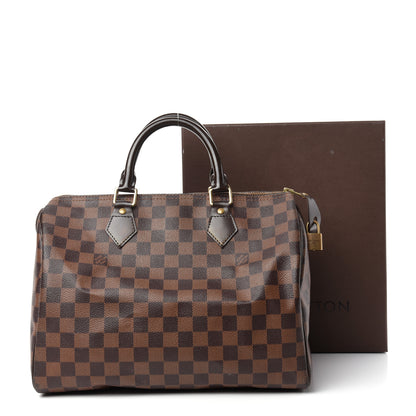 Louis Vuitton Damier Ebene Speedy 30 9 of 9