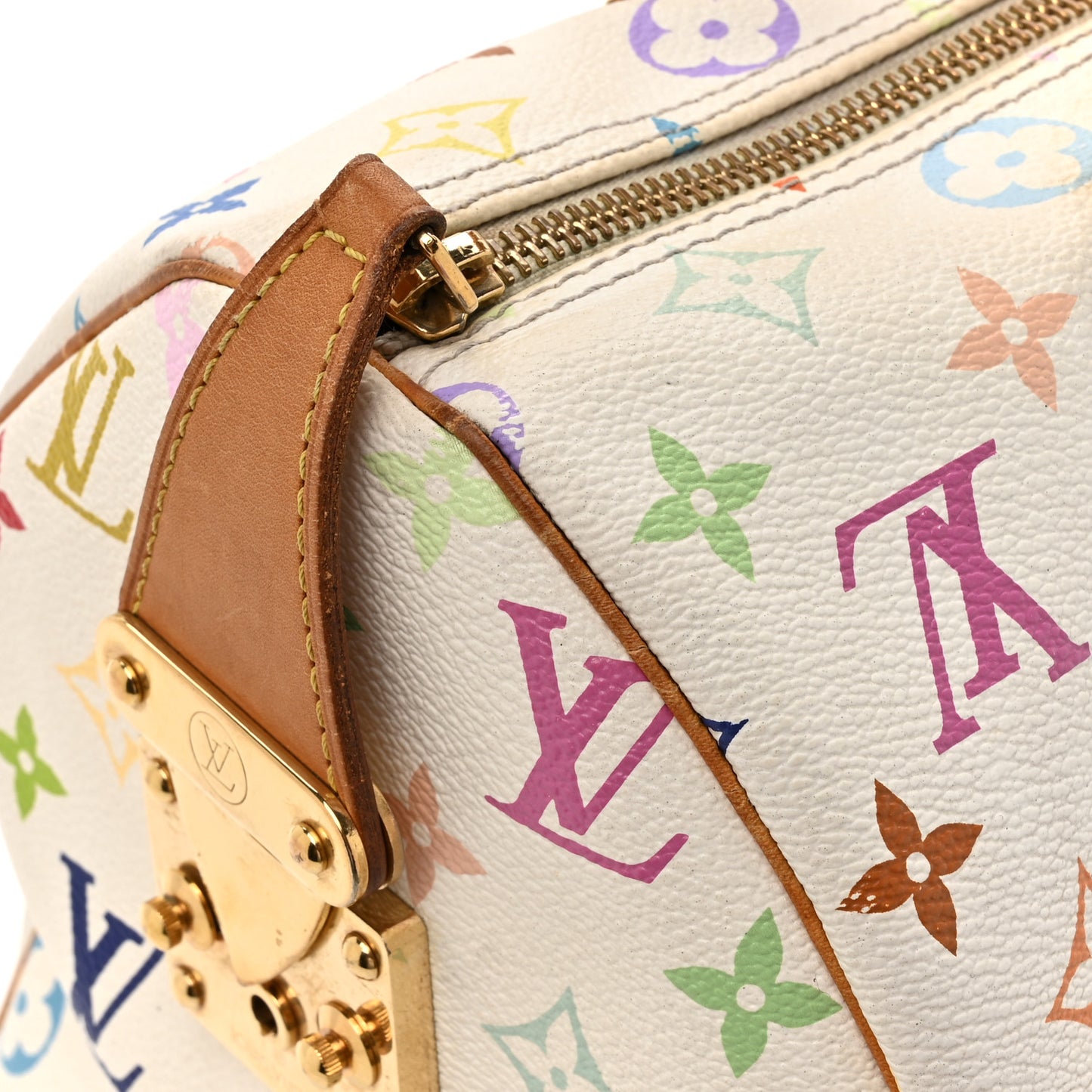 Monogram Multicolor Speedy 30 White