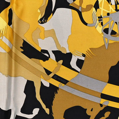 Hermes Silk Ex Libris En Camouflage Scarf 90 5 of 5