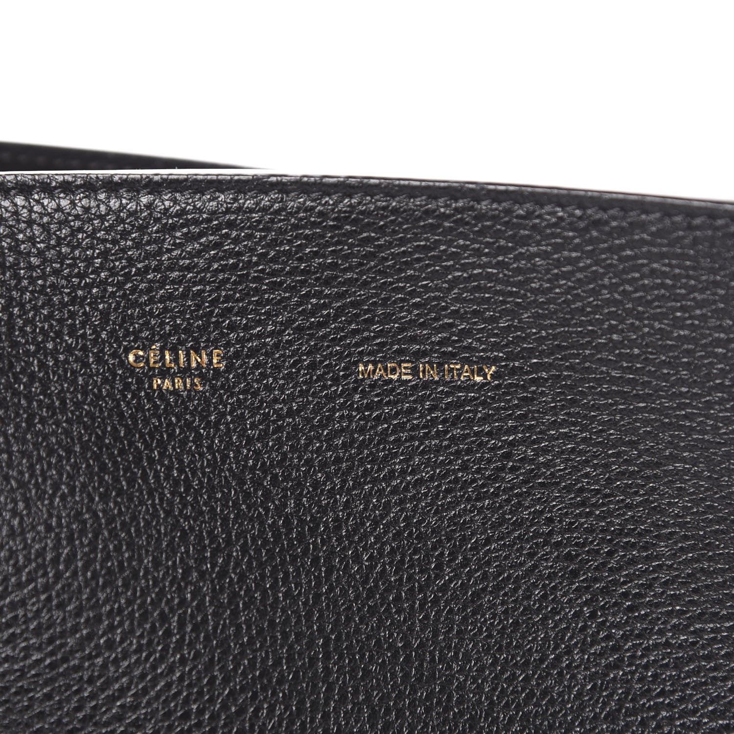Celine Soft Grained Calfskin Small Belt Cabas Phantom Black 7 of 9