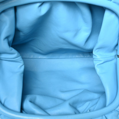 Bottega Veneta Smooth Butter Calf The Pouch Oversized Clutch Sky Blue 5 of 7