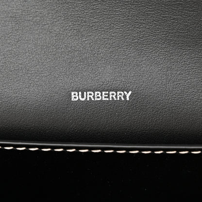 Burberry E-Canvas Vintage Check Hampshire Crossbody Black 6 of 10