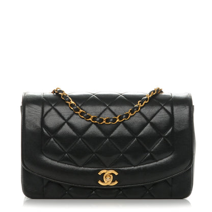 Chanel Lambskin Quilted Medium Single Flap Black 1 of 9