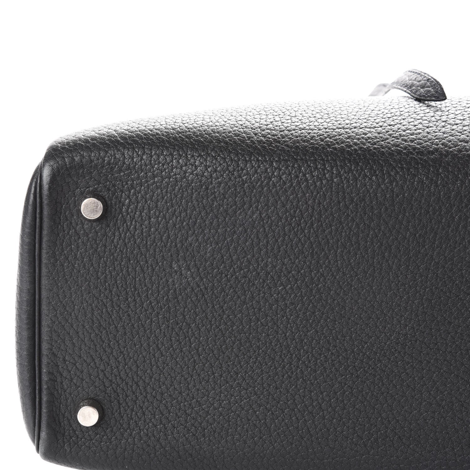 Hermes Taurillon Clemence Cabana Tote Black 12 of 13