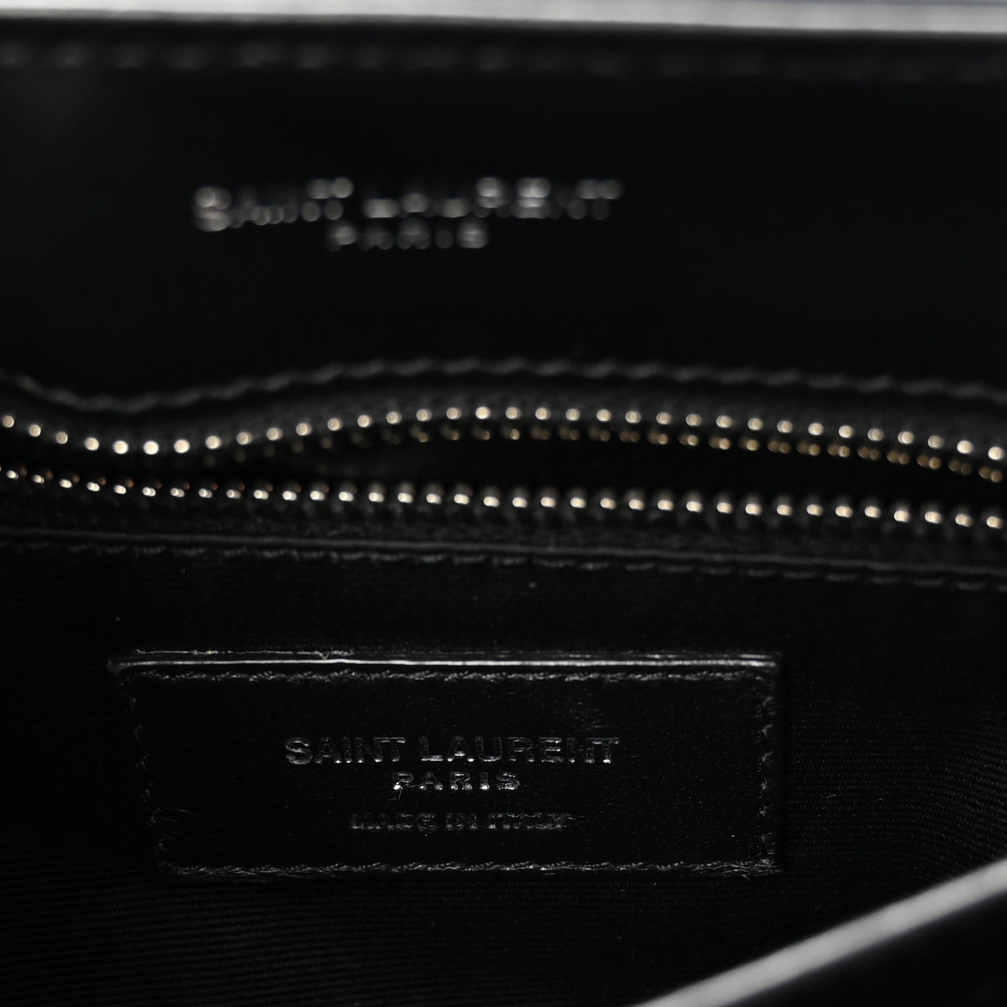 Calfskin Y Quilted Monogram Toy Loulou Crossbody Bag Black